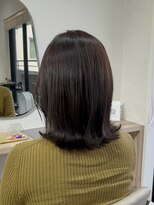 オリ 仙台(Oli)&nbsp;20代から30代ミディアムレイヤーチョコレートブラウン［仙台］