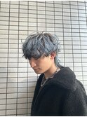 ペールブルーエンドカラーデザインカラールーツカラーウルフ