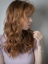 カバーヘア ブリス 大宮西口(COVER HAIR bliss)&nbsp;アプリコットオレンジ大人かわいいデジタルパーマt大宮20代30代