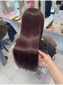 《畑中結衣》ヘアカラー/レッドブラウン/ワンカラー