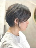 大人キレイ/短すぎないショートヘア 【豊中/岡町】