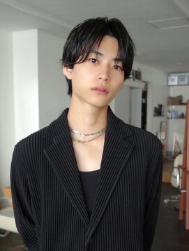 ポール(pole) メンズセンターパートウルフ!