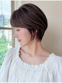 大人かわいい前髪ありのマッシュショート【浦和】