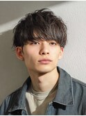 MEN’S HAIR/サーフカール/刈り上げセンターパート/水戸米沢