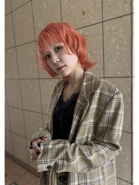 グラスペディア(graspedia) salmon pink【広島派手髪】【広島ハイトーン】