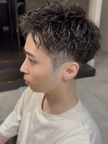 リコ ヘアアンドリラクゼーション 名駅店(LICO HAIR&RELAXATION) ツーブロックアップバング ピンパーマ 名古屋駅/名駅/メンズ