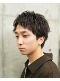 原宿ルーズショートルーズパーマニュアンスパーマフェザーパーマ