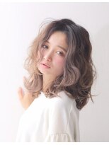 ヘアーズ ベリー 香椎店(hairs BERRY)&nbsp;BERRY＿ショコラベージュ＿カール＿ミディ＿20.30.40代