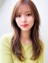 アドラーブル ココロ 新潟(adorable CoCoLo) 韓国風エアリーシースルーバング×夏の抜け感ロング