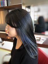 ルッカヘアー(LUCCA HAIR'S) インナーカラー×ブルー