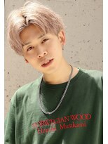 ネイビー(NAVY)&nbsp;ハイトーンセンターパート オシャレに決まるビギニングショート