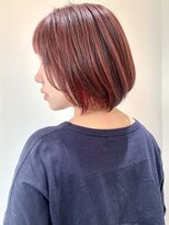 フォーク FOLK&nbsp;【FOLK】少し伸ばし中のナチュラルなピンクボブ インナーピンク