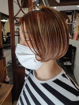 ナタン 自由が丘(NATHAN) 大人かわいい×大人ボブ×スリークボブ×ハイライト