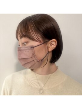 アース 三軒茶屋店(HAIR&MAKE EARTH) 三軒茶屋_レディース_ボブ_ナチュラル_ミディアム_ブラウン_小顔