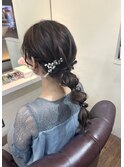 結婚式のお呼ばれなどに♪編みおろし