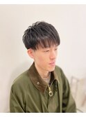 築地　ナチュラルマッシュ/爽やかメンズビジネススタイル