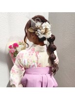 卒業式ヘアセット×袴着付け♪yu