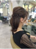 ハーフアップ