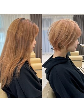 アンド ストーリーズ(&STORIES) 前髪あり耳掛け丸みくびれショートボブ20代30代40代50代（蘭）