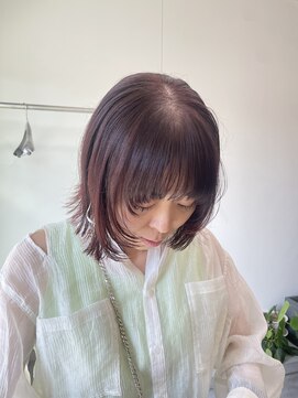 ソソ(soso) 【箕面 石橋 桜井】レイヤーボブ×ピンクブラウンカラー