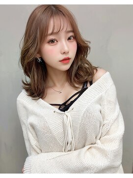 オリジンズヘアーセカンド 守谷店(Origins hair 2nd) くびれヘア×ベージュ系カラー×BYKARTE TR