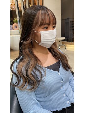 ショコララテ 【インナーカラー】ロンググラデーションカット！