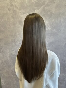 ザ ラブズ ラフズ ヘアー 本店(the loves laughs hair) オリーブグレージュ/透明感ストレート