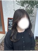 やわらかオリーブブラウン×ゆるふわくびれ巻き