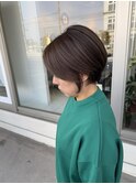 ショート×ハイライト+毛穴改善