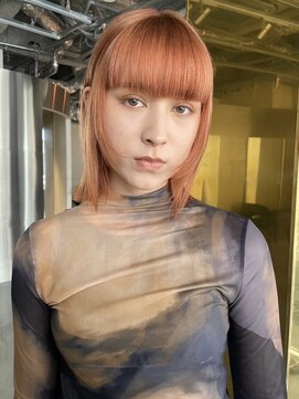 スクリーン(SCREEN) くびれヘア/アプリコットオレンジ/ハイライトカラー/三宮/元町