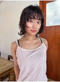＜sayaca＞顔まわりレイヤー　ボブパーマ  ニュアンスパーマ