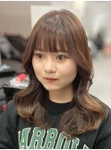 【顔周り似合わせカット】ショートボブ/くすみベージュ