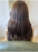 ナチュラルカール × 艶ブラウン