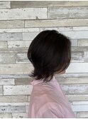 オータム◎丸みショートボブ×耳掛け×前髪あり