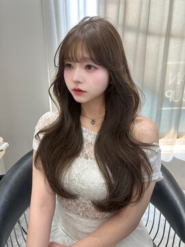 ボタン テンジン(VOTAN tenjin) [votanふうか]オリーブグレージュ/顔周り/天神韓国ヘア