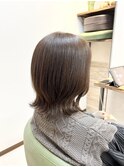 くびれボブ シアーベージュカラー
