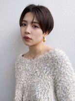 エアー 青山(AIR)&nbsp;前髪あり耳掛け丸みくびれショートボブ20代30代40代50代