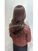 オーガスト ヘア ネイル(AUGUST hair nail)&nbsp;チョコレートブラウン/ブリーチなし/横浜/透明感カラー