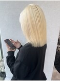 横浜で叶えるホワイトブロンドストレート