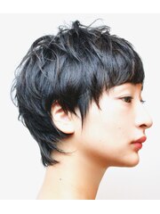 【RISK 高橋勇太】カットが上手い モードな黒髪ベリーショート