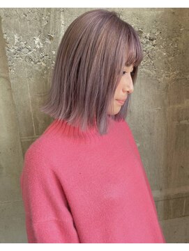 ガルボ ヘアー(garbo hair) #ガルボヘアー #ホワイト #ハイトーン #外国人風 #ケアブリーチ