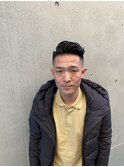 パーマ七三フェード