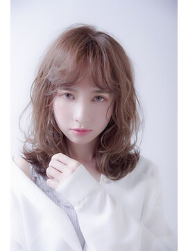 セシルビー 等々力店(SECILB) 【N・カラーPINK】大人可愛いロングウェーブ