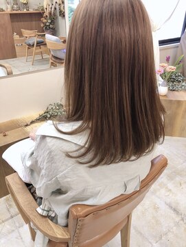 マロウ(mallow) 《花屋併設》ナチュラルベージュ@20代30代40代@ケアブリーチ