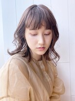 アイティーバイアルバム 八王子店(IT by ALBUM)&nbsp;ミディアムゆるウェーブ_マロンベージュAラインボブ_38390