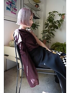 チクロヘアー(Ticro hair) 【Ticro大石】ホワイトピンク/ボブ