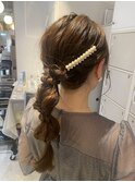 ポニーテールアレンジ　原明日香