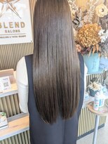 ブレンド(BLEND) ツヤツヤグレージュロング