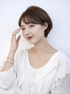 アイスバーグ ウェスト 清澄白河(eyesburg W/est) 20代30代大人可愛い★小顔ボブ丸みショートアッシュブラウン