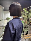 小顔にみせるストレート×ボブ